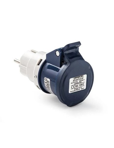 Adaptador industrial - doméstico 2P+TTL Base P+T IP20 Famatel 13912 - 1