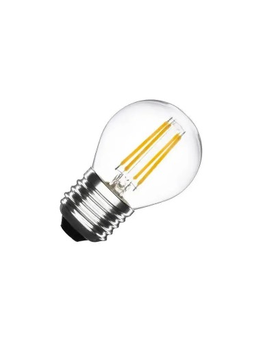 Bombilla LED E27 Filamento G45 4W (Super cálida, Cálida y Neutra) - 1